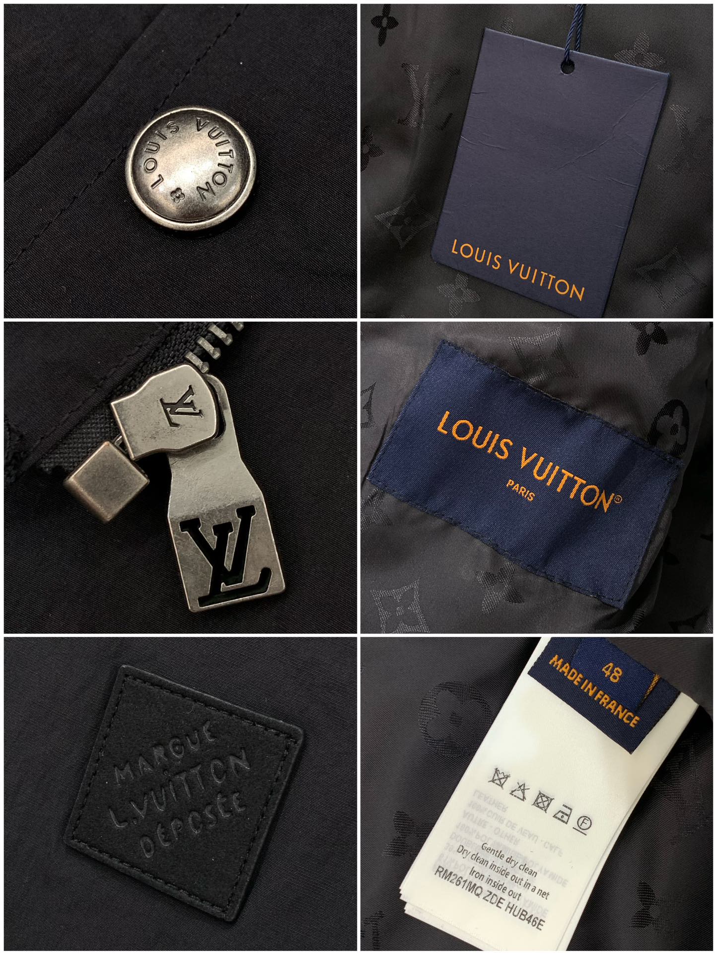 ，LouisVuitton 路易威登，2025冬季最新款，专柜同步有售，原单狠货，时尚休闲➕棉夹克翻领外