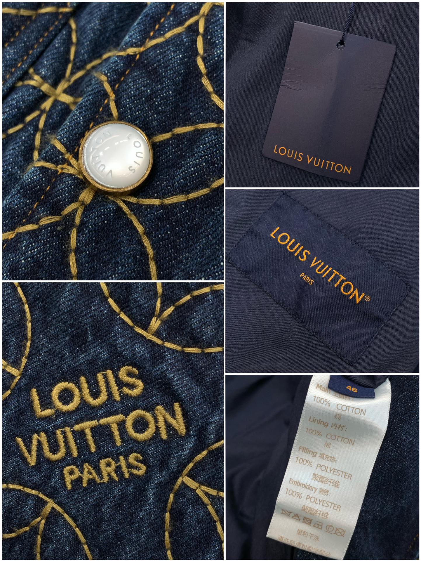 衣服LouisVuitton 路易威登，2025冬季最新款，专柜同步有售，原单狠货，时尚休闲➕棉牛仔套装