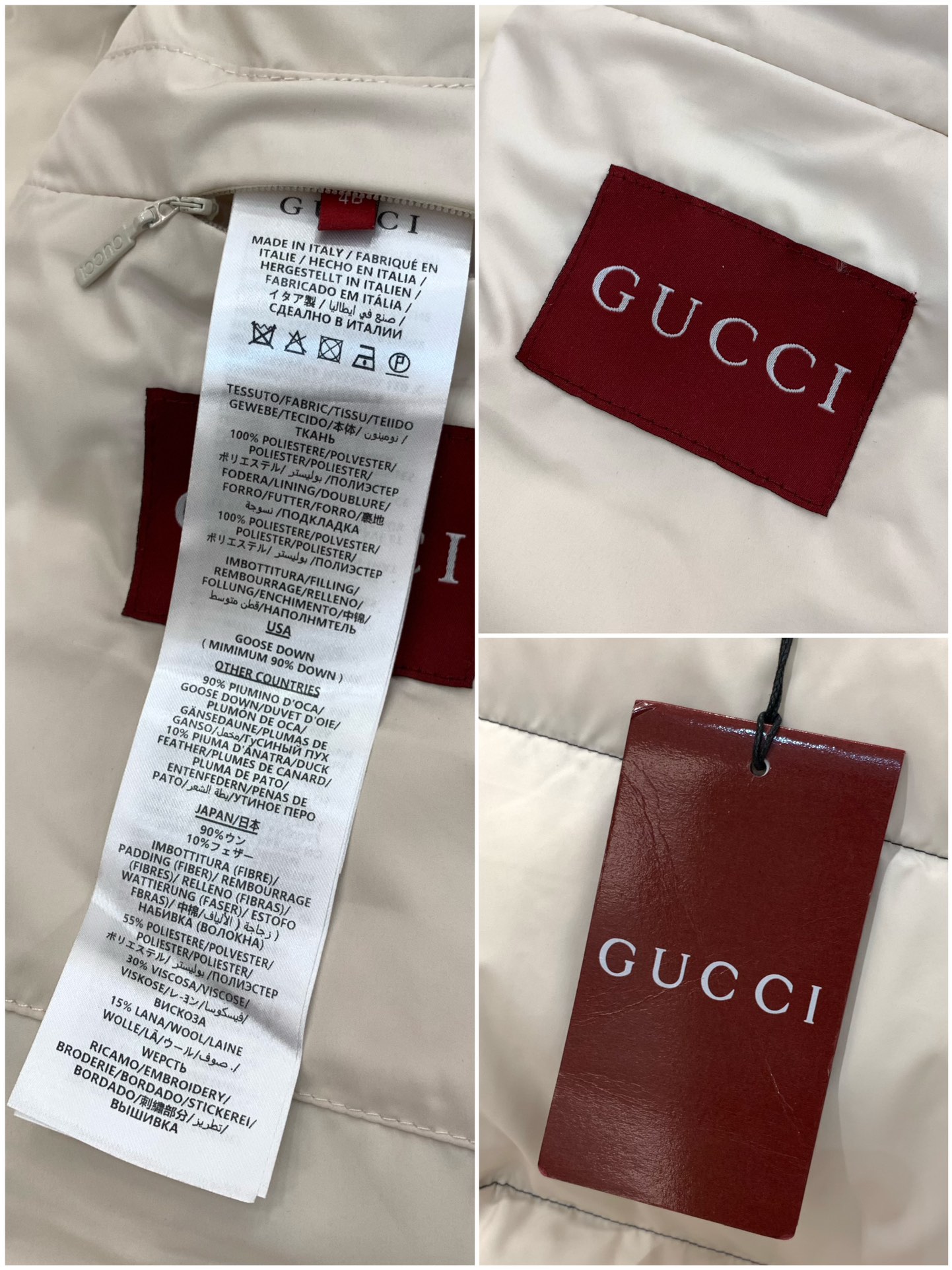，Gucci 古驰，2025冬季最新款，专柜同步有售，原单狠货，时尚休闲连帽羽绒服，上身很有特点！吸睛而