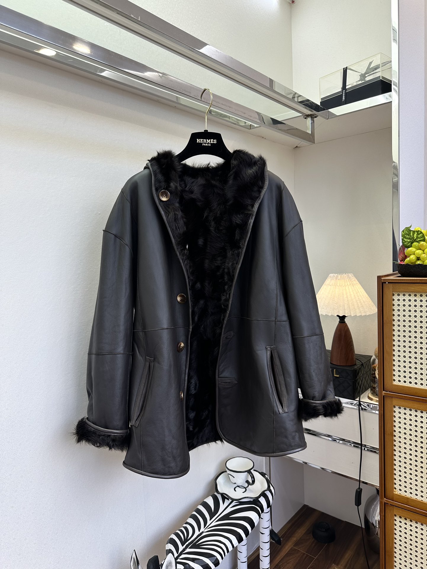 Finnish Lamb Fur Hooded Coat - Lightweight & Warm Winter Outerwear 10 i1763473054 1325 8