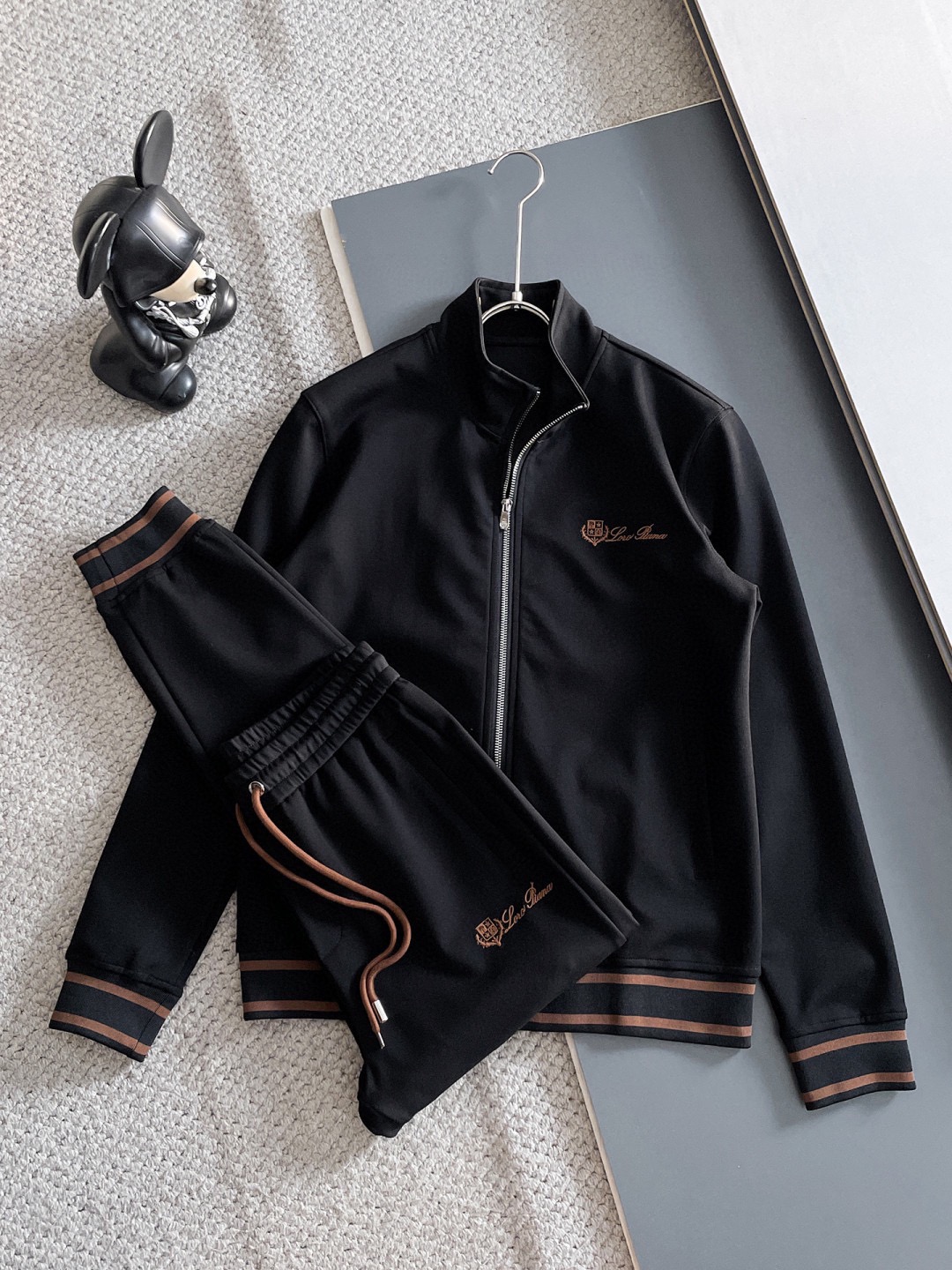 Elegant Tracksuit Set, Comfortable Roma Cotton Blend, M-3XL Sizes