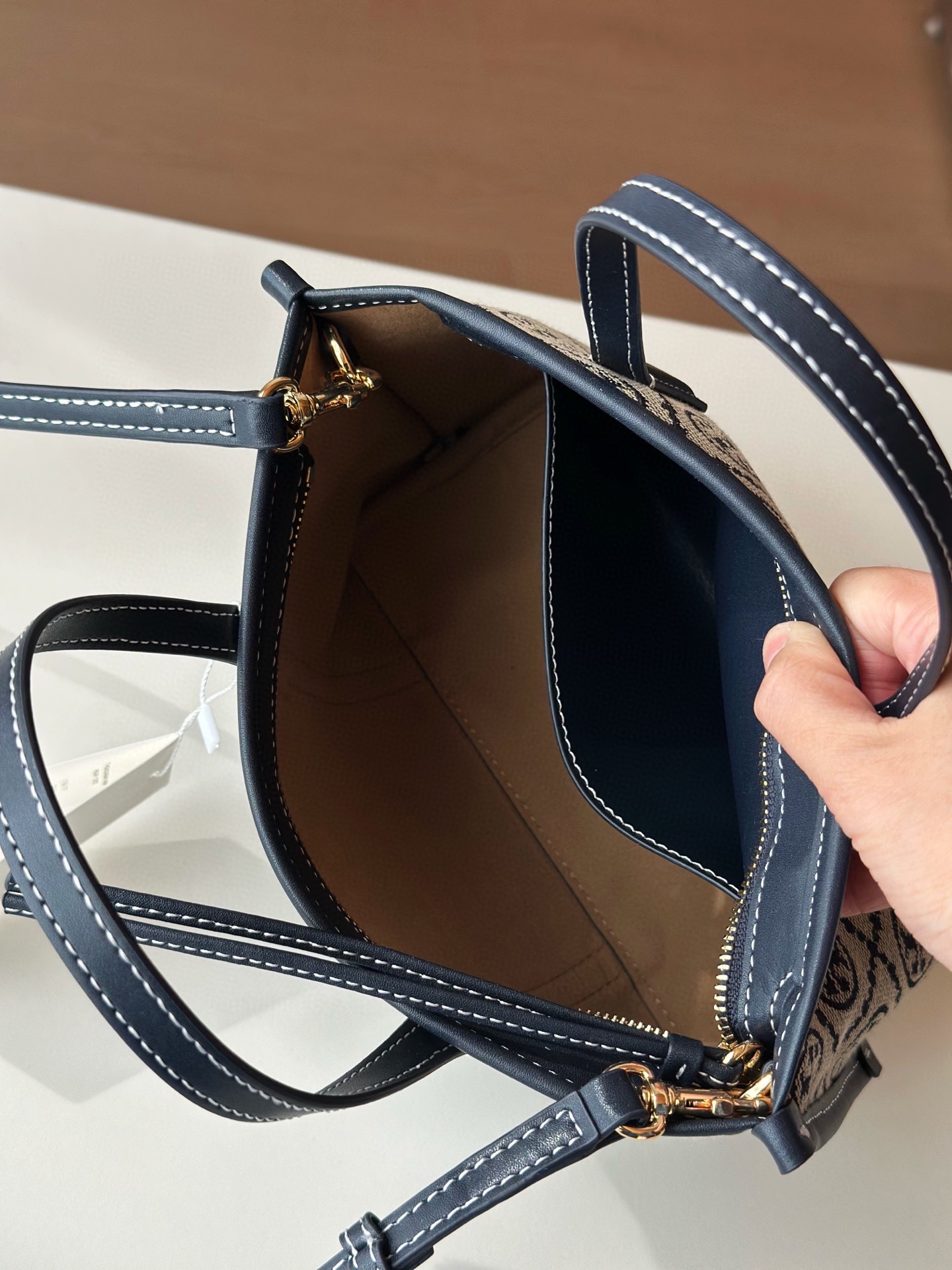 摩奈 Moynat 高定典藏经典高奢皮具手袋托特包斜挎包女包 #5A374B1C 5