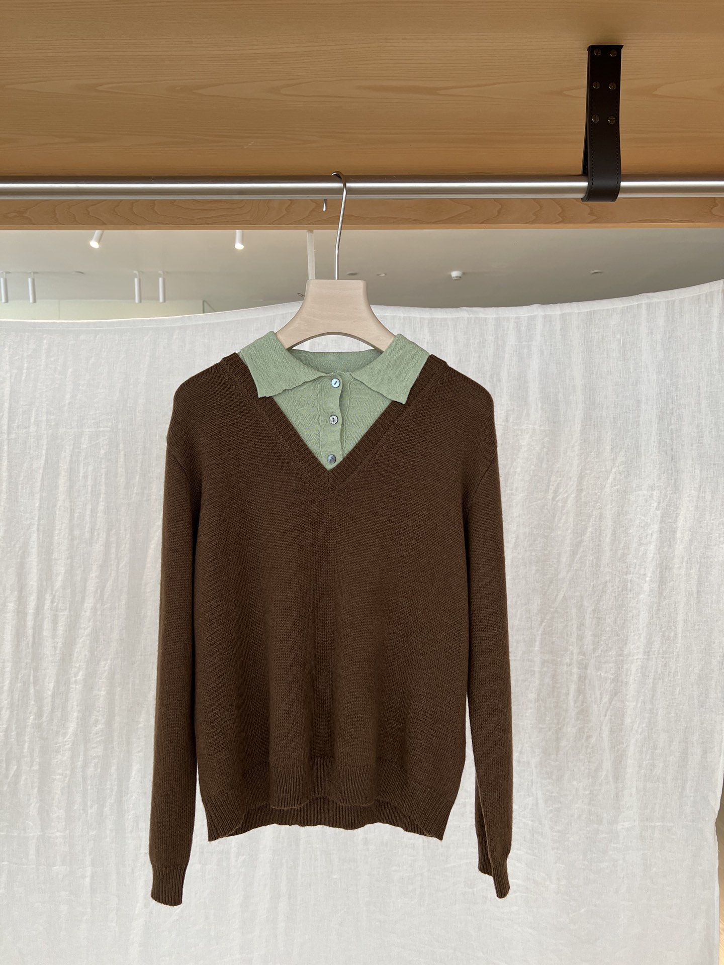 NO:608796,YS ｜New Arrivals Mint chocolate, wool fabric, fake two-piece design, soft and skin-friendly,,alexander wang19860909YS ｜New Arrivals 一眼沦陷的薄荷巧克力 毛面料 假两件设计 柔软亲肤,,alexander wang,Women's clothing