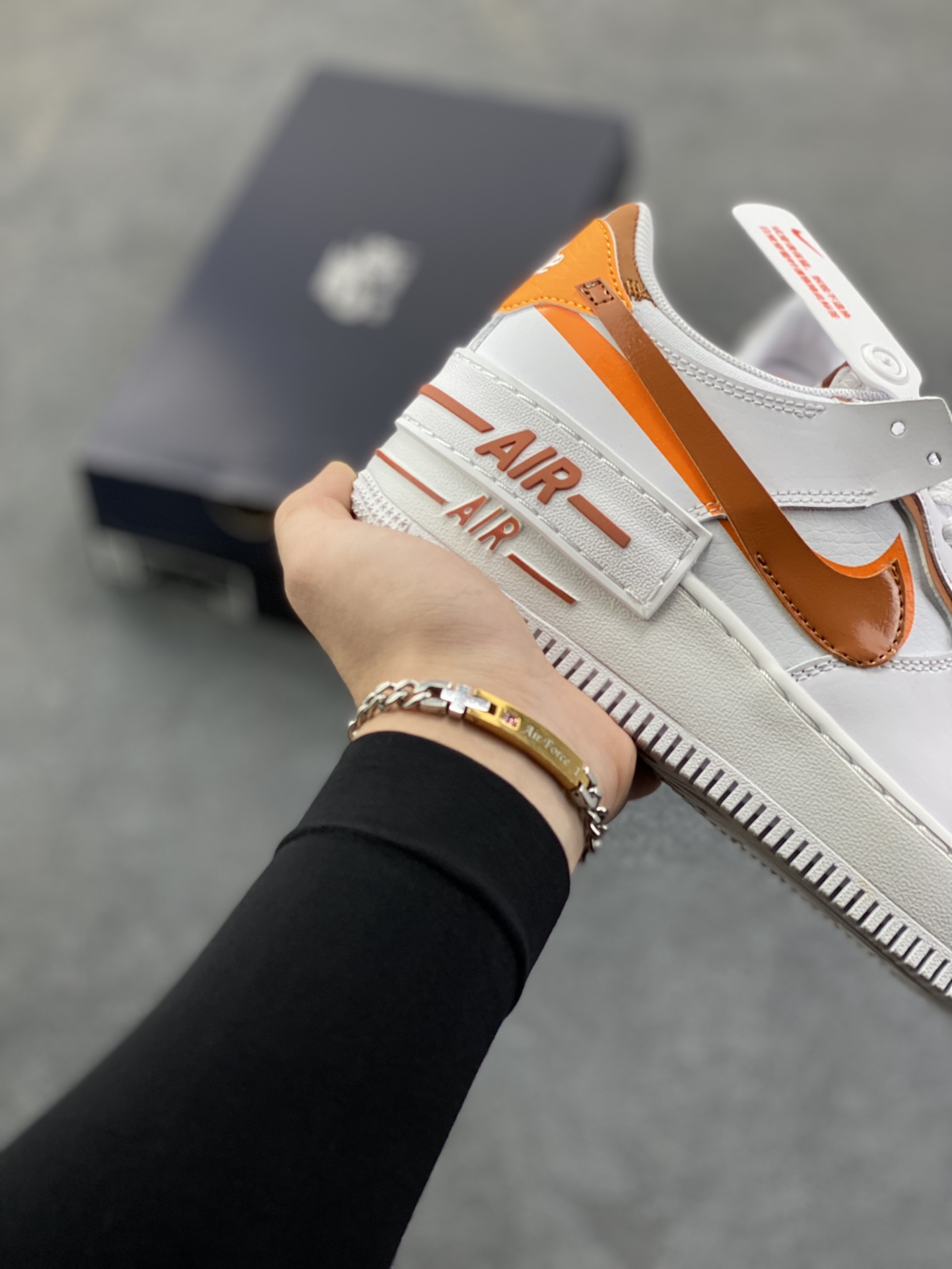 图片[6]-NK Air Force 1 Shadow 轻量增高低帮百搭板鞋\”拼接马卡龙\” 全新少女系解构主义设计双层轻量EVA发泡中底+防滑RB橡胶外圈底鞋底 原楦头原纸板 打造纯正空军版型 专注外贸渠道 全掌内置蜂窝气垫 原盒配件 原厂中底钢印、拉帮完美 货号：CI0919-124 尺码：35.5 36 36.5 37.5 38 38.5 39 40 40.5 41 42-选品中心