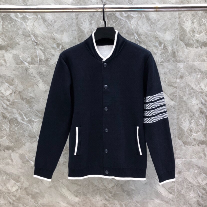 THOM BROWNE 汤姆布朗 TB后背船锚⚓️立领夹克外套 情侣款棒球领开衫\n码数：1-4 颜色：