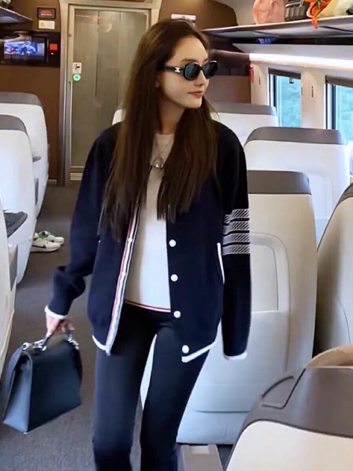 THOM BROWNE 汤姆布朗 TB后背船锚⚓️立领夹克外套 情侣款棒球领开衫\n码数：1-4 颜色：