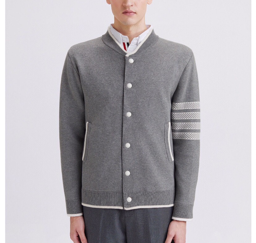 THOM BROWNE 汤姆布朗 TB后背船锚⚓️立领夹克外套 情侣款棒球领开衫\n码数：1-4 颜色：