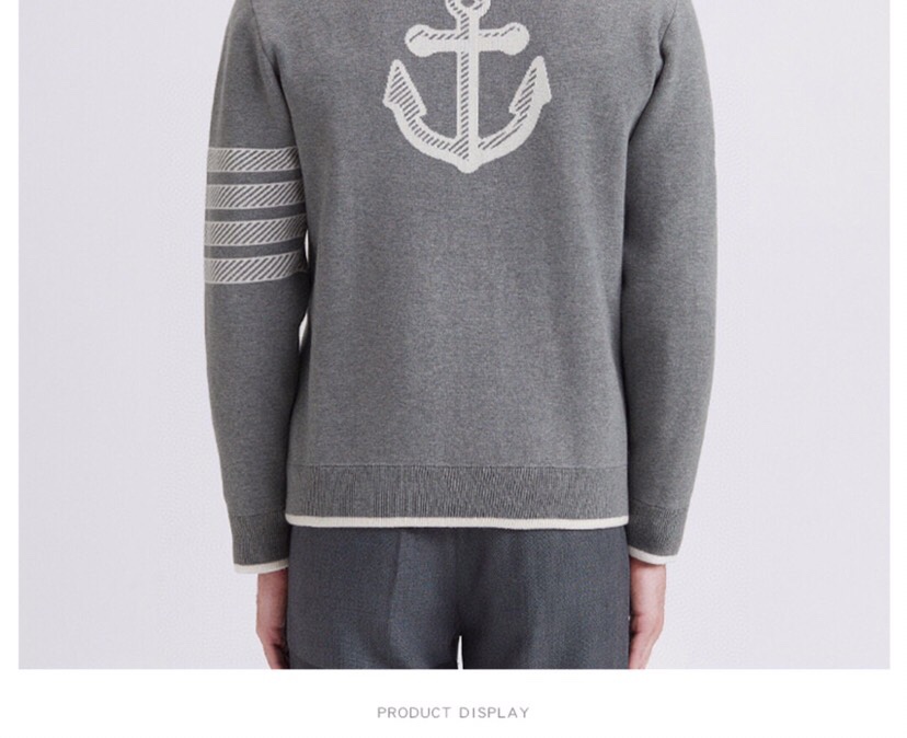 THOM BROWNE 汤姆布朗 TB后背船锚⚓️立领夹克外套 情侣款棒球领开衫\n码数：1-4 颜色：