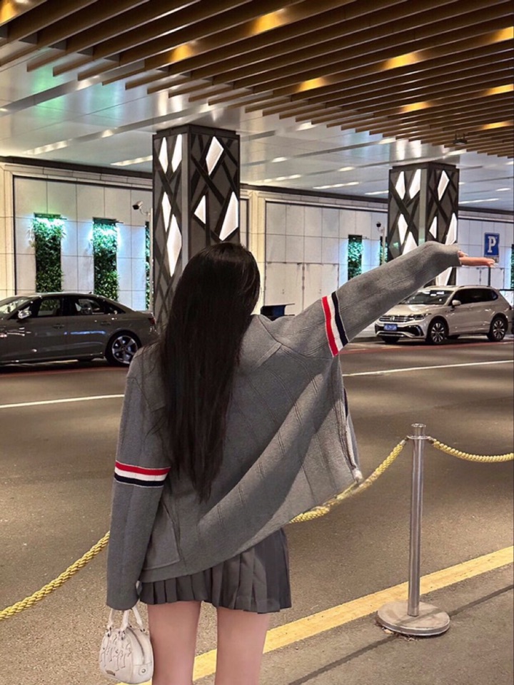 THOM BROWNE 汤姆布朗 TB重工拼接竖条双织外套夹克大衣 针织夹克外套 男女同款情侣款\n码数