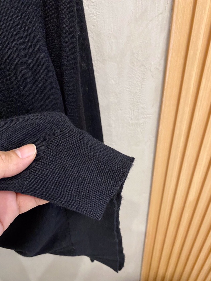 拉夫劳伦25FW秋冬新款桑蚕丝羊毛混纺纯色针织翻领毛衣，男士一粒扣设计基础休闲套头毛衣针织衫！贸易公司渠