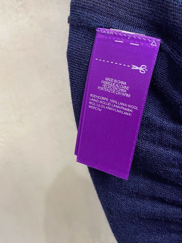 拉夫劳伦25FW秋冬新款桑蚕丝羊毛混纺纯色针织翻领毛衣，男士一粒扣设计基础休闲套头毛衣针织衫！贸易公司渠