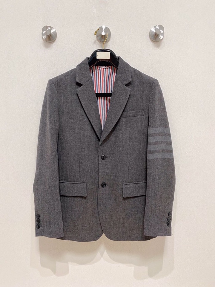 THOM BROWNE 汤姆布朗 TB【典藏新品】原单男士2025年最新秋冬时装羊毛西装单西，贸易公司渠