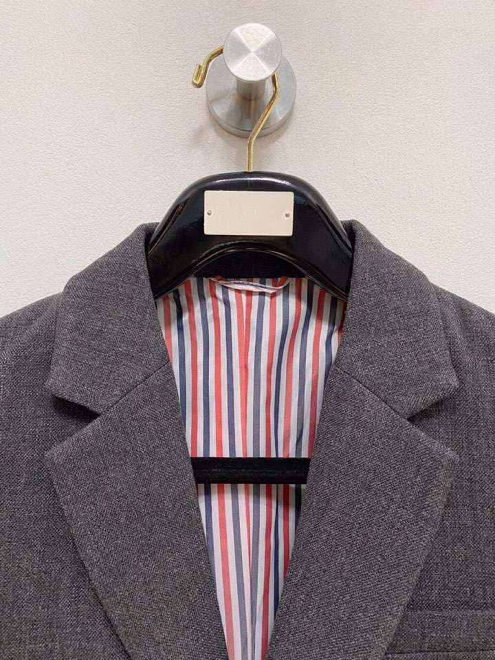 THOM BROWNE 汤姆布朗 TB【典藏新品】原单男士2025年最新秋冬时装羊毛西装单西，贸易公司渠