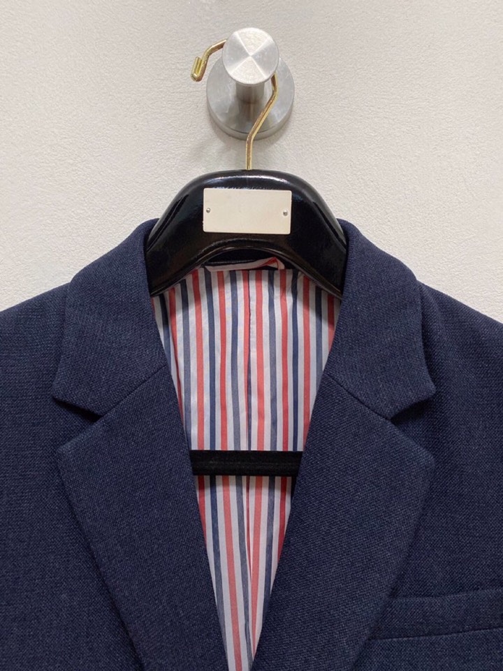 THOM BROWNE 汤姆布朗 TB【典藏新品】原单男士2025年最新秋冬时装羊毛西装单西，贸易公司渠