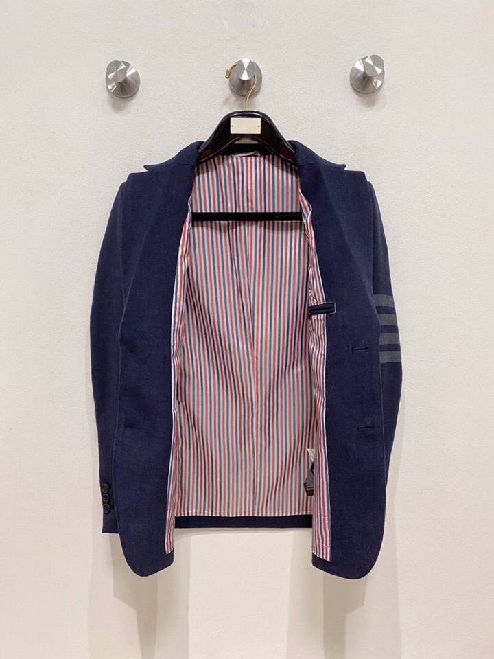 THOM BROWNE 汤姆布朗 TB【典藏新品】原单男士2025年最新秋冬时装羊毛西装单西，贸易公司渠