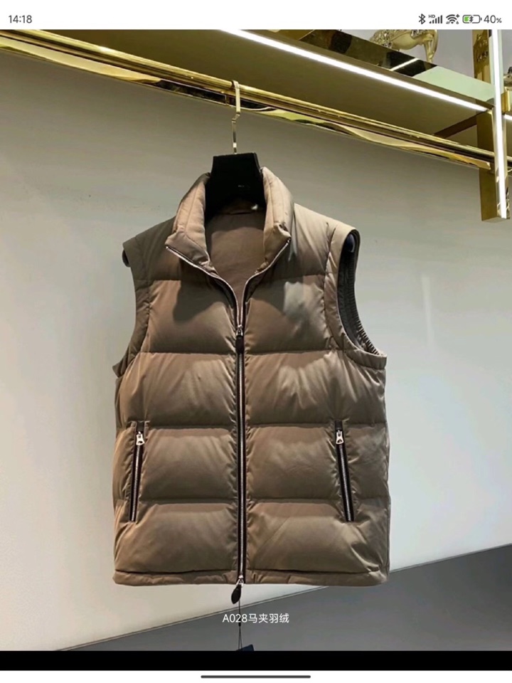 Ermenegildo Zegna 杰尼亚2025秋冬新款爆款羽绒马甲，二色齐发；面料柔软顺滑；新国标9