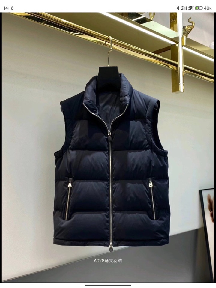 Ermenegildo Zegna 杰尼亚2025秋冬新款爆款羽绒马甲，二色齐发；面料柔软顺滑；新国标9