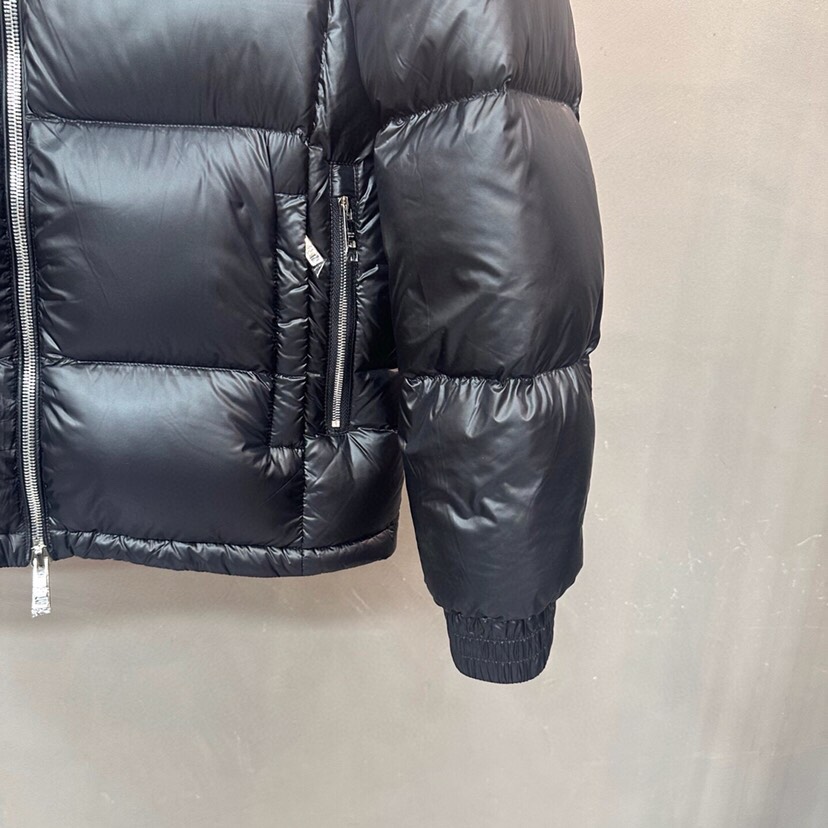 Prada 普拉达\n2025ss秋冬金属三角标立领羽绒服\n颜色:黑\n码数：48 50 52 54 