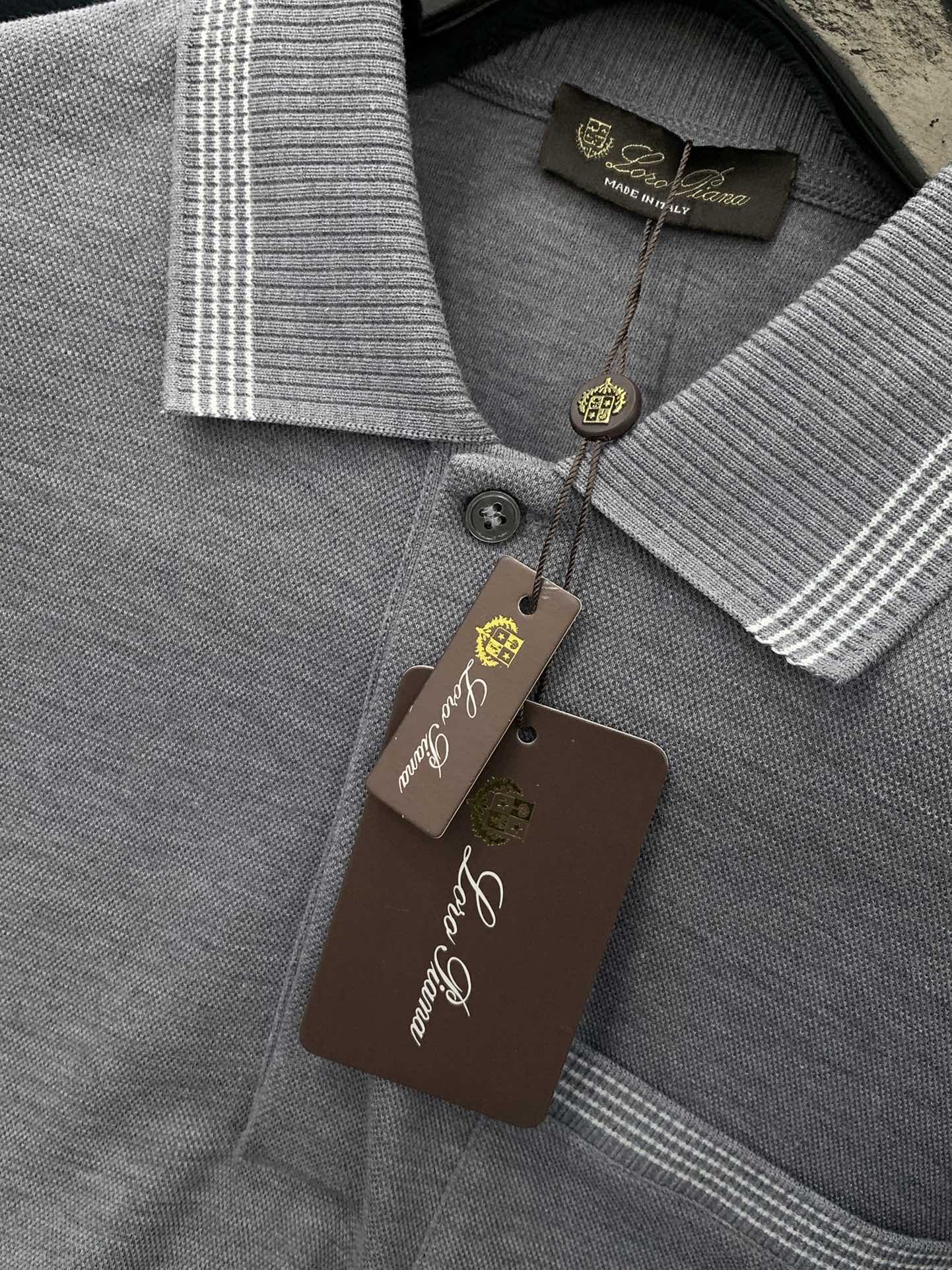 ，lP🆕新款黑色长袖 面料成份: 40%棉30%莫代尔20%腈纶10%羊毛新款细腻易打理羊毛男士翻领短袖