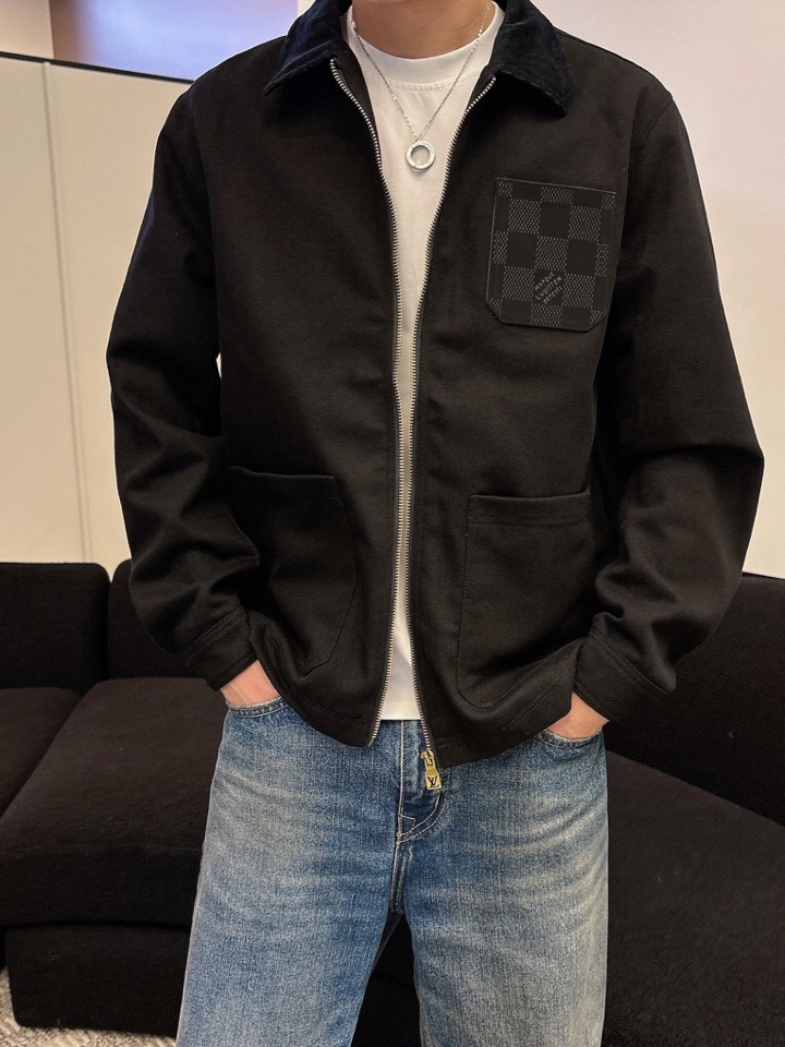 LV 路易威登 官网同款，三标齐全，提前发售 2025ss秋冬新款男士夹克外套，原单三标齐全高端版本 定