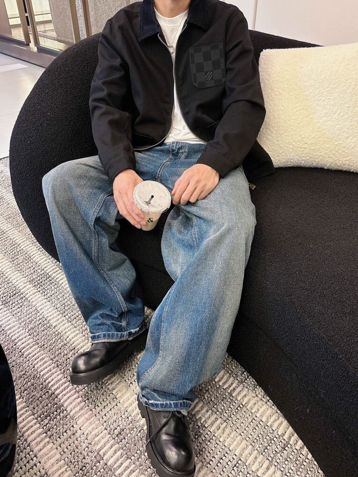 LV 路易威登 官网同款，三标齐全，提前发售 2025ss秋冬新款男士夹克外套，原单三标齐全高端版本 定