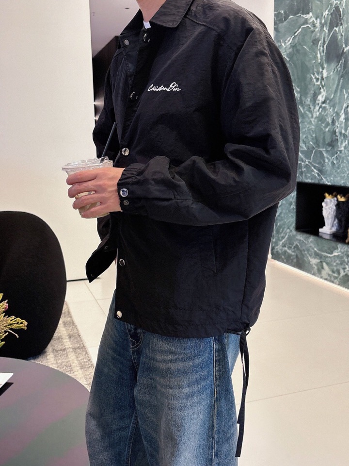 迪奥 官网同款，三标齐全，提前发售 2025ss秋冬新款男士夹克外套，原单三标齐全高端版本 定制面料 透