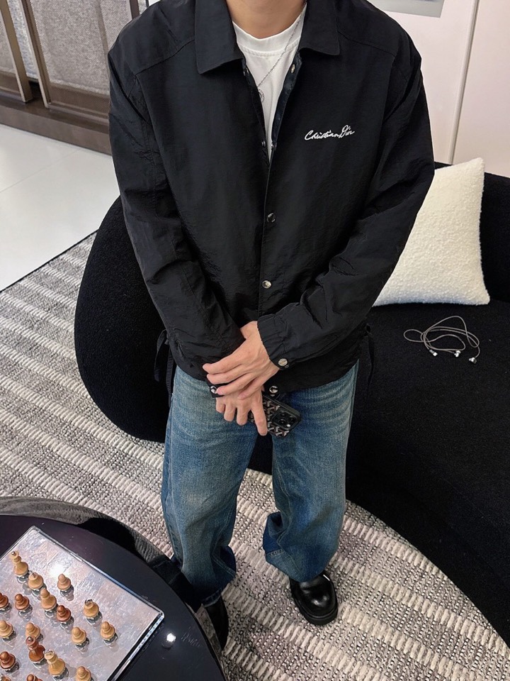 迪奥 官网同款，三标齐全，提前发售 2025ss秋冬新款男士夹克外套，原单三标齐全高端版本 定制面料 透