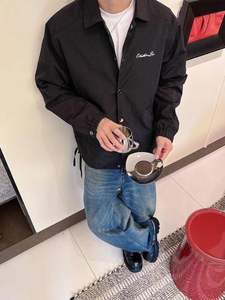 迪奥 官网同款，三标齐全，提前发售 2025ss秋冬新款男士夹克外套，原单三标齐全高端版本 定制面料 透