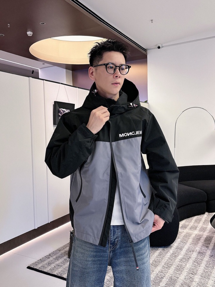 蒙口 官网同款，三标齐全，提前发售 2025ss秋冬新款男士夹克外套，原单三标齐全高端版本 定制面料 透