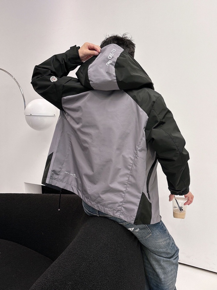 蒙口 官网同款，三标齐全，提前发售 2025ss秋冬新款男士夹克外套，原单三标齐全高端版本 定制面料 透