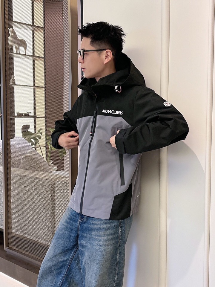 蒙口 官网同款，三标齐全，提前发售 2025ss秋冬新款男士夹克外套，原单三标齐全高端版本 定制面料 透