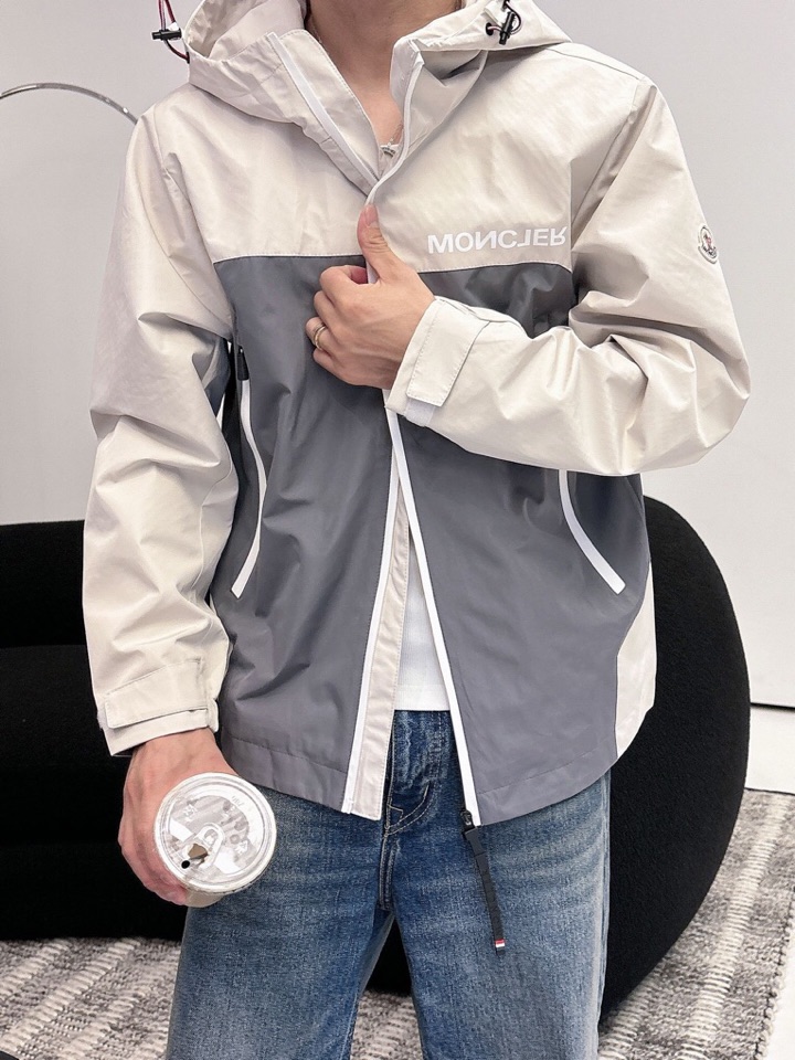 蒙口 官网同款，三标齐全，提前发售 2025ss秋冬新款男士夹克外套，原单三标齐全高端版本 定制面料 透