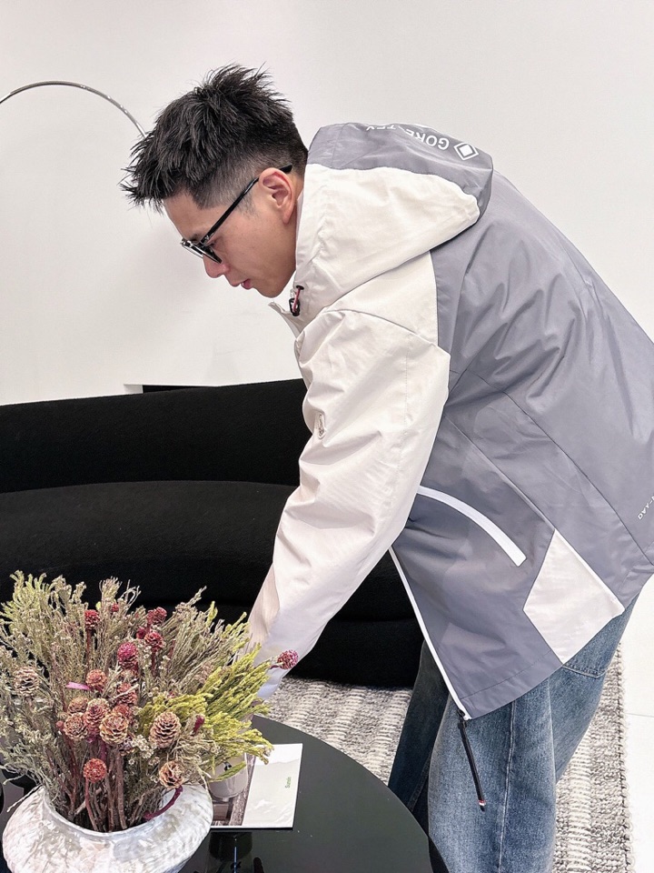 蒙口 官网同款，三标齐全，提前发售 2025ss秋冬新款男士夹克外套，原单三标齐全高端版本 定制面料 透