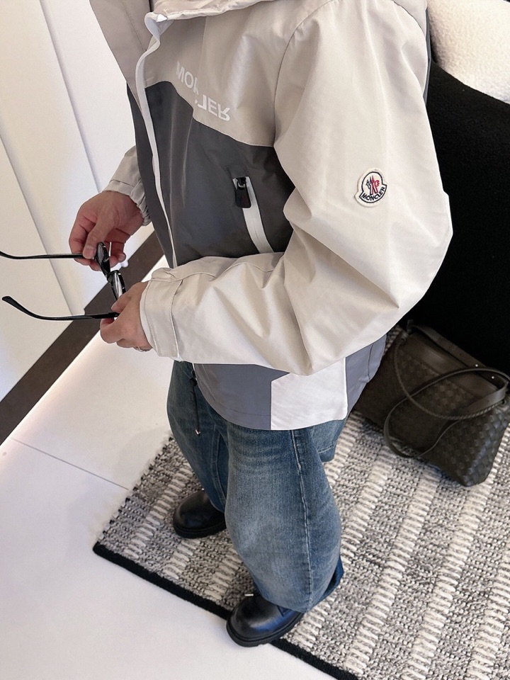 蒙口 官网同款，三标齐全，提前发售 2025ss秋冬新款男士夹克外套，原单三标齐全高端版本 定制面料 透