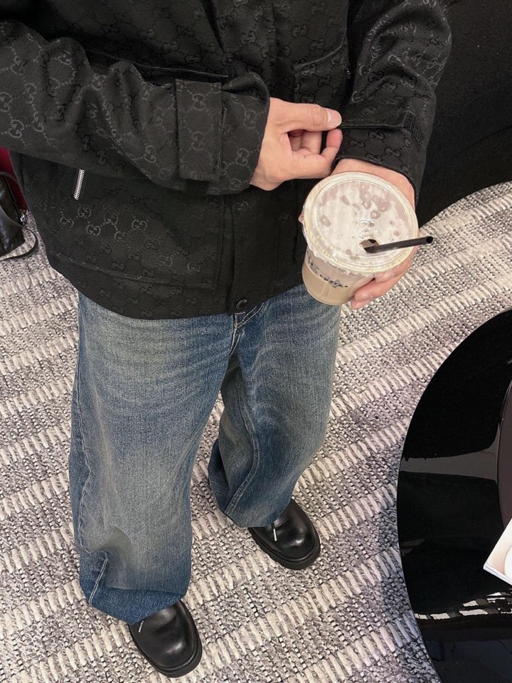 古奇 官网同款，三标齐全，提前发售 2025ss秋冬新款男士夹克外套，原单三标齐全高端版本 定制面料 透