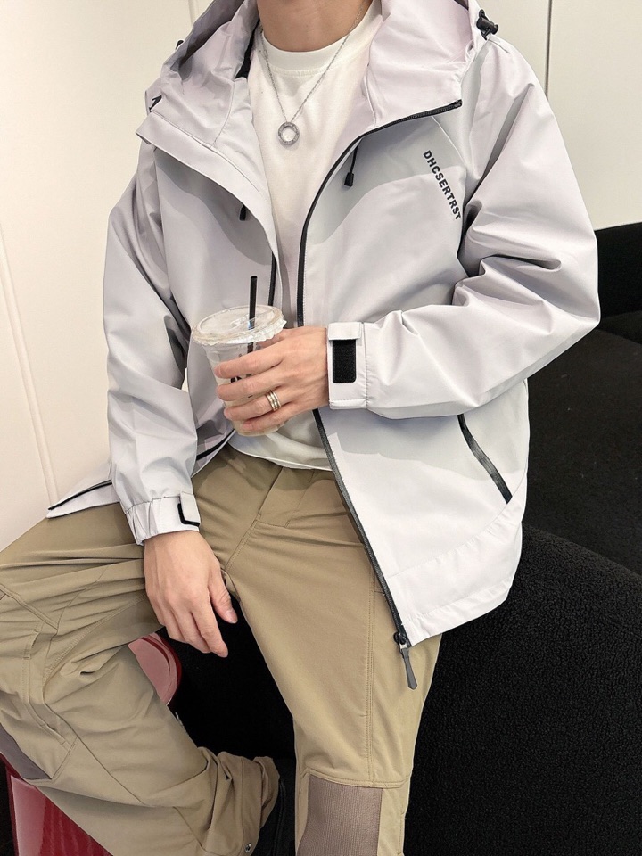 迪桑特 官网同款，三标齐全，提前发售 2025ss秋冬新款男士夹克外套，原单三标齐全高端版本 定制面料 