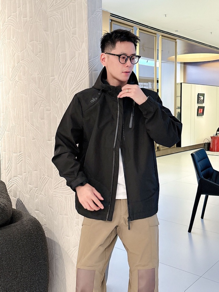 alo 官网同款，三标齐全，提前发售 2025ss秋冬新款男士夹克外套，原单三标齐全高端版本 定制面料 