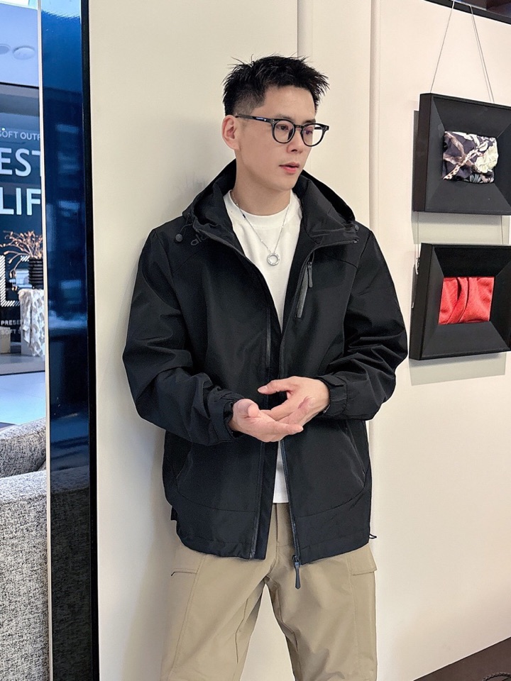 alo 官网同款，三标齐全，提前发售 2025ss秋冬新款男士夹克外套，原单三标齐全高端版本 定制面料 