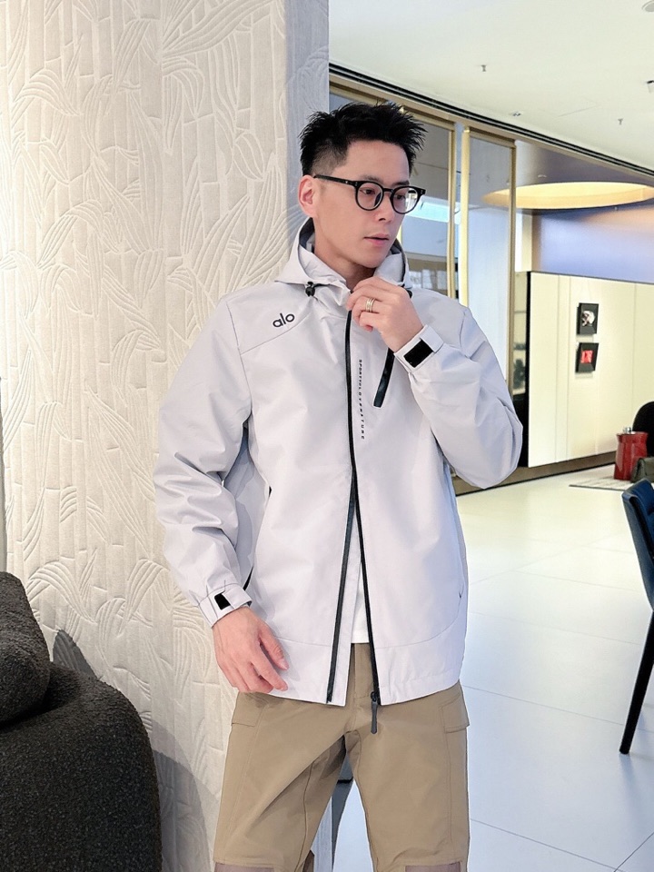 alo 官网同款，三标齐全，提前发售 2025ss秋冬新款男士夹克外套，原单三标齐全高端版本 定制面料 