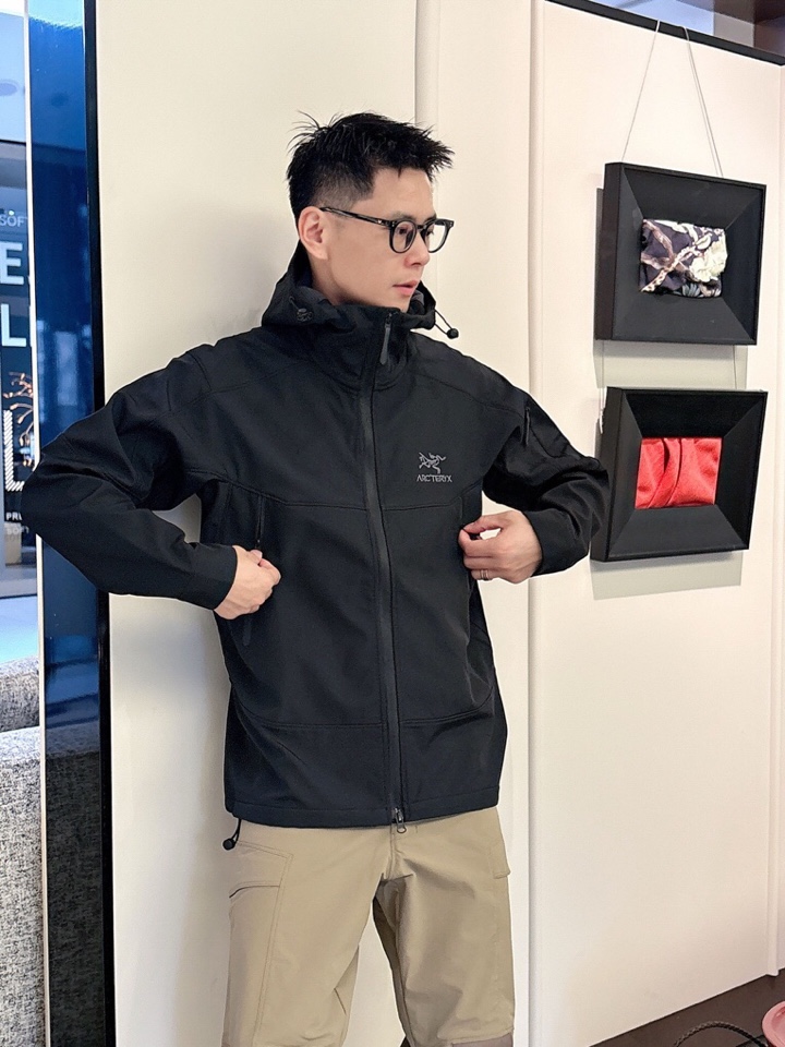 始祖鸟 官网同款，三标齐全，提前发售 2025ss秋冬新款男士夹克外套，原单三标齐全高端版本 定制面料 