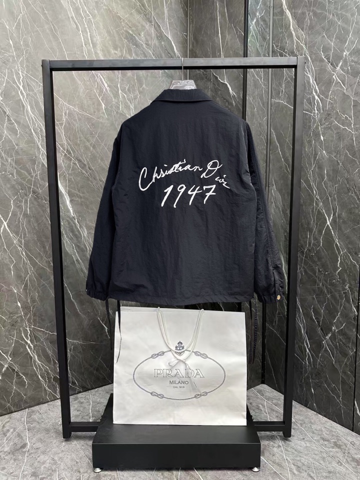 迪奥 官网同款，三标齐全，提前发售 2025ss秋冬新款男士夹克外套，原单三标齐全高端版本 定制面料 透