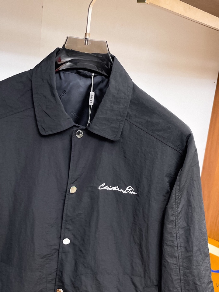 迪奥 官网同款，三标齐全，提前发售 2025ss秋冬新款男士夹克外套，原单三标齐全高端版本 定制面料 透