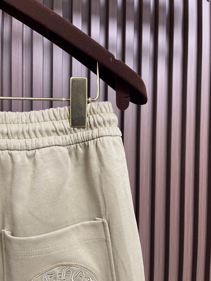 Chrome Hearts 克罗心梵文标识系列卫裤休闲裤，后袋梵文刺绣设计，日本进口毛圈提花棉料，厚度和