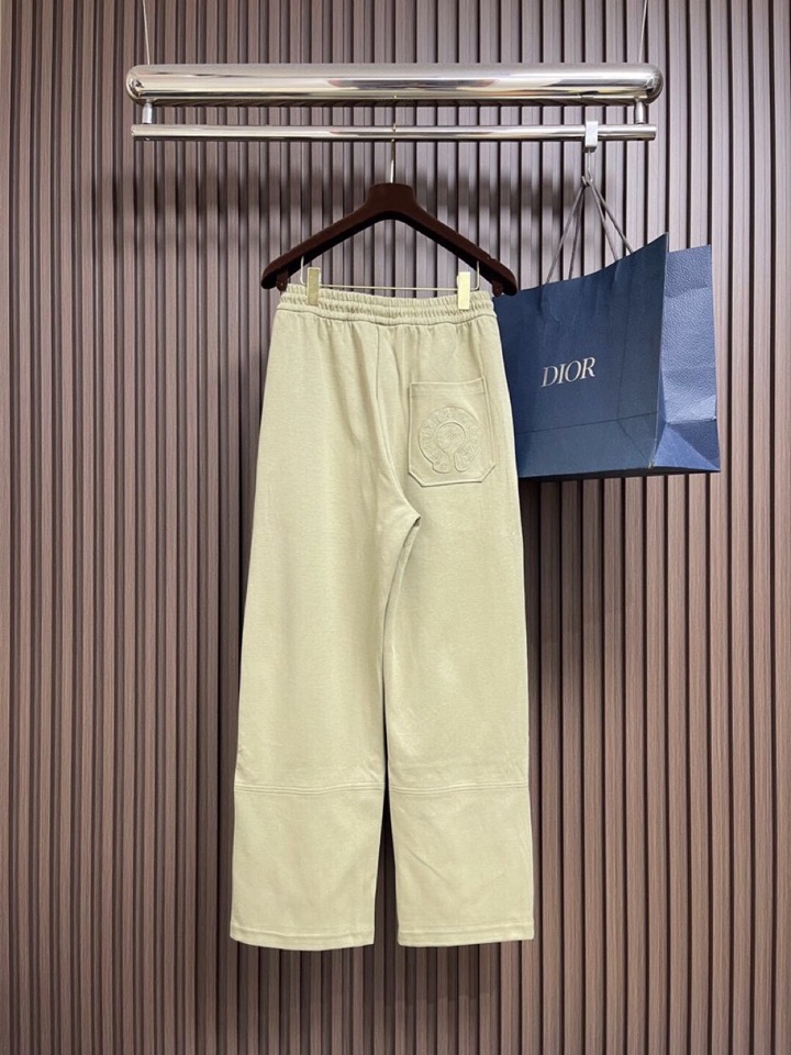 Chrome Hearts 克罗心梵文标识系列卫裤休闲裤，后袋梵文刺绣设计，日本进口毛圈提花棉料，厚度和