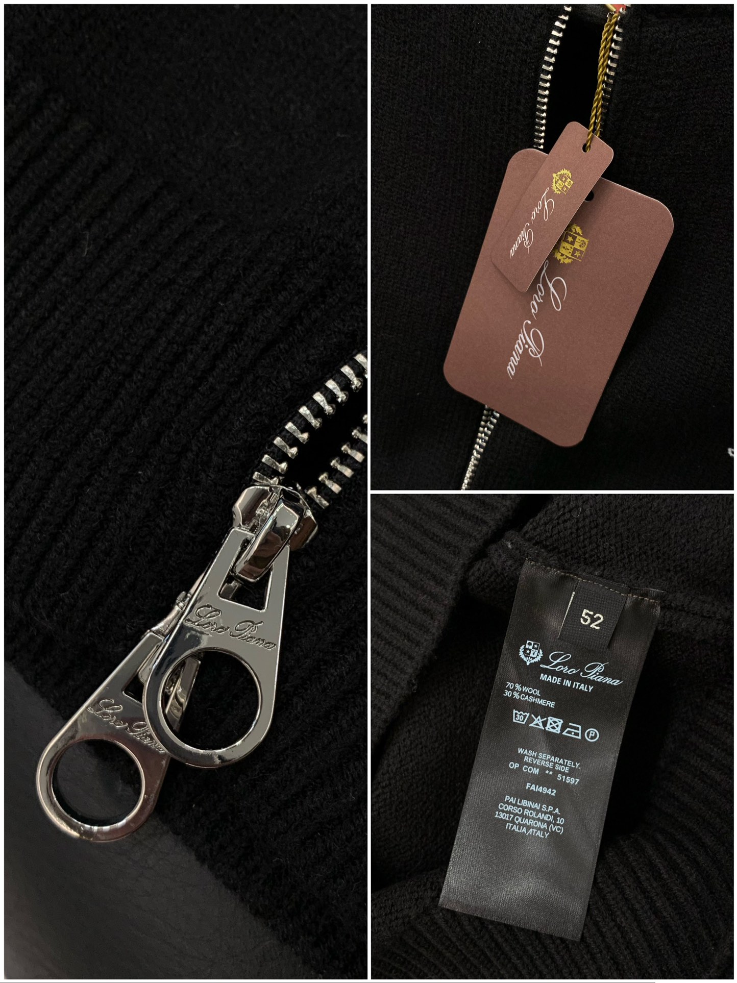 ，lP🆕(Loro Piana )，2025冬季最新品，专柜同步有售，原单狠货，时尚休闲针织开衫毛衣，采