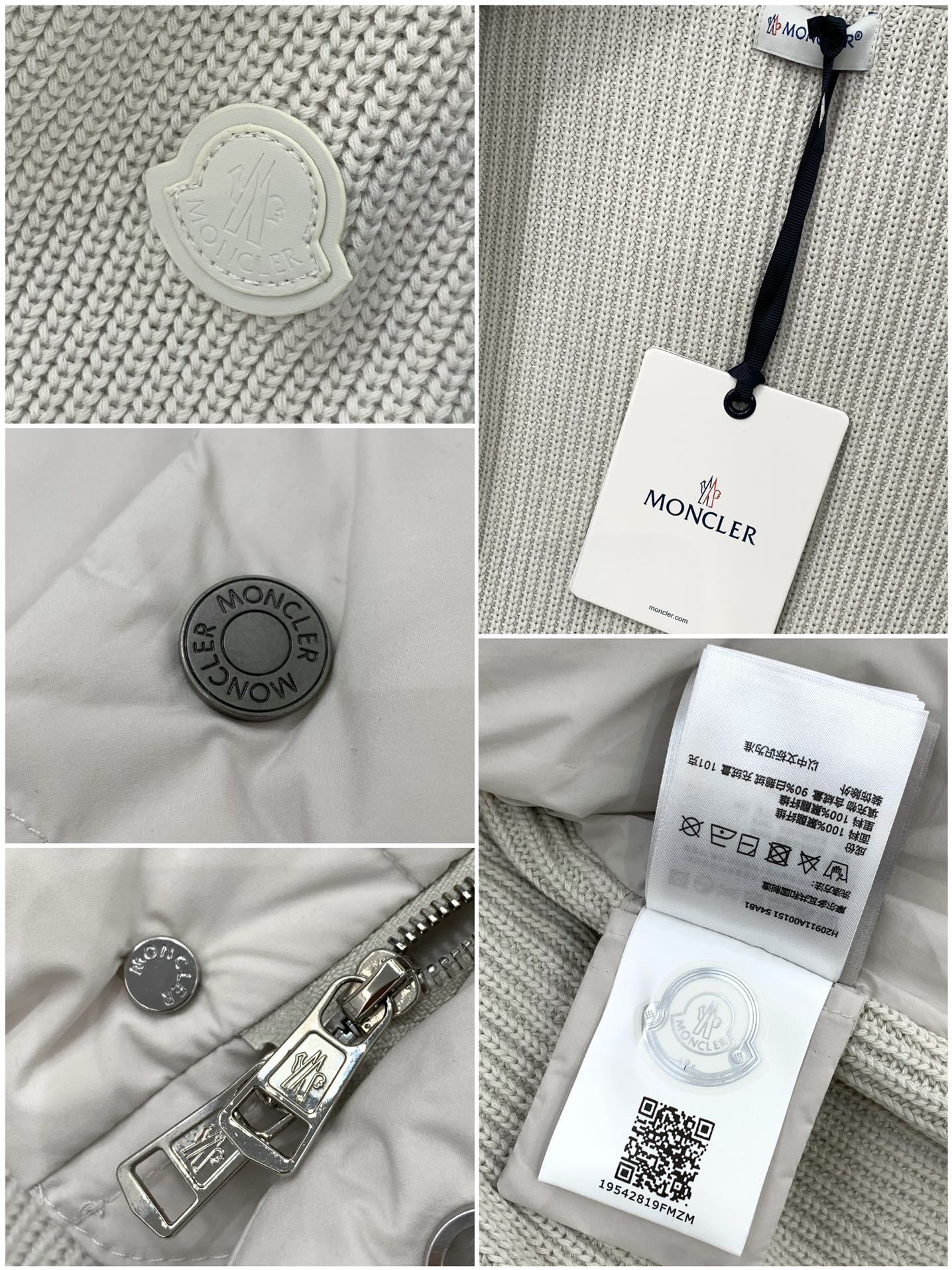 ，Moncler 蒙口，2025冬季最新品，专柜同步有售，原单狠货，时尚休闲拼接羽绒服，上身舒适！吸睛而