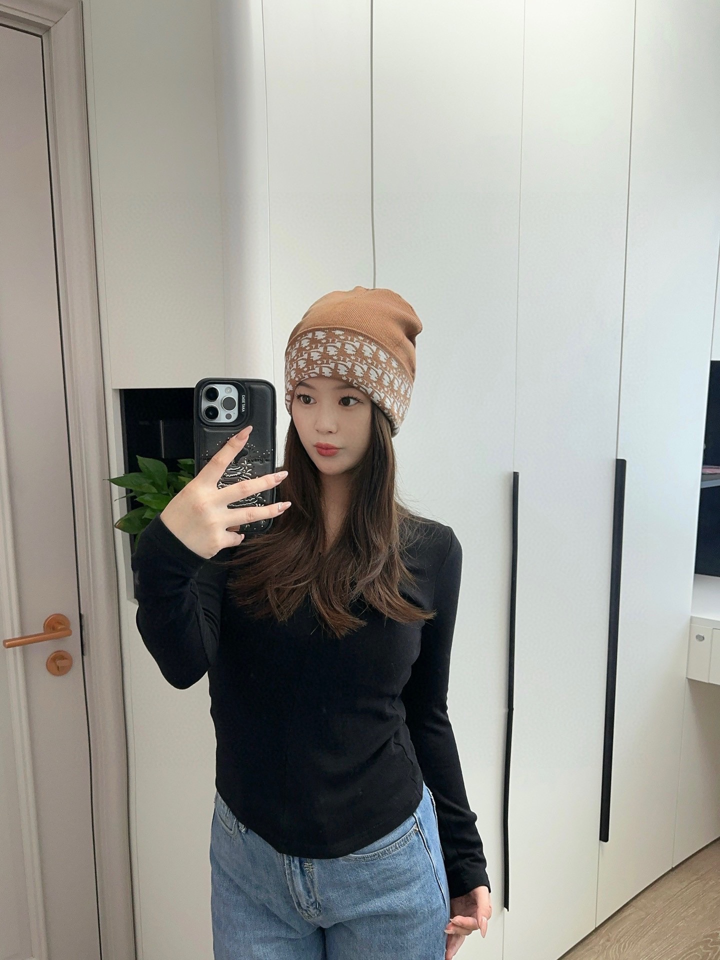 配防尘袋DIOR 迪奥原单帽子官网新品爱心][爱心]羊毛羊绒双层帽子😱😘保暖又时尚，简单大方，更显时尚高