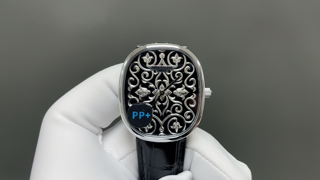 NO:727268,PP Factory 68g weighted version GOLDEN ELLIPSE series 1Reshape the most classic classical charm with the golden ratio 1:1.6181 Size 34.5X39.5, thickness 7.7 2316L The unique oval case is between round and rectangular 3With various cloud fritillary 3D three-dimensional relief printing, it shines with a mysterious deep glossy dial, not the existing dull version on the market  4 pairs of 21X16 imported calf leather with an oval clasp echo the case. 5 movements make the watch more accurate and stable. PP provides you with a real wearing experience that is closest to the original version, rather than just buying a watch that can only be seen from a distance but not in detail,,cowhide,gold19860909PP Factory68克配重版 GOLDEN ELLIPSE 系列 1重塑最为经典古典韵味黄金分割比例1:1.6181 尺寸34.5X39.5,厚度7.7 2316L别致的椭圆表壳介于圆形和矩形之间 3搭配各式云贝母3D立体浮雕打印闪烁着神秘深邃光泽表盘,非市面现有暗淡无光版本 4对版21X16进口小牛皮搭配椭圆形表扣与表壳遥相呼应 5机芯赋予手表更为精准稳定走时 PP为您提供最接近原版的真实佩戴感受,而非只是购买一个只能远观而不能细看的腕表,,cowhide,gold,Watch