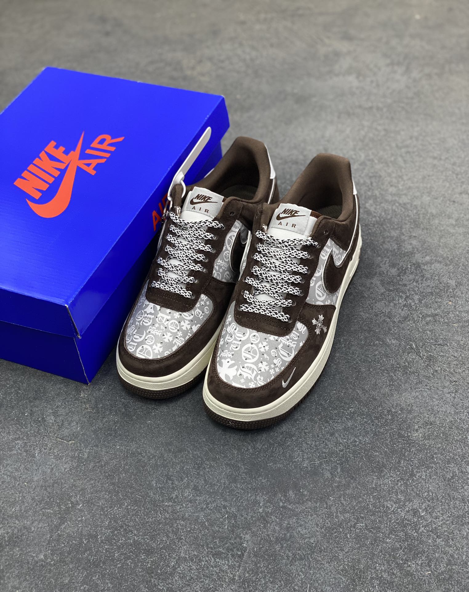 图片[8]-NIke Air Force 1 ‘07 Low “克罗心联名——浅栗翻毛”空军一号 低帮 运动鞋 休闲鞋 折边针车 工艺难度大 原楦头原纸板 原装鞋盒 定制五金配件 内置全掌气垫 原厂鞋底 货号：SY1388-010 尺码：36 36.5 37.5 38 38.5 39 40 40.5 41 42 42.5 43 44 44.5 45-选品中心