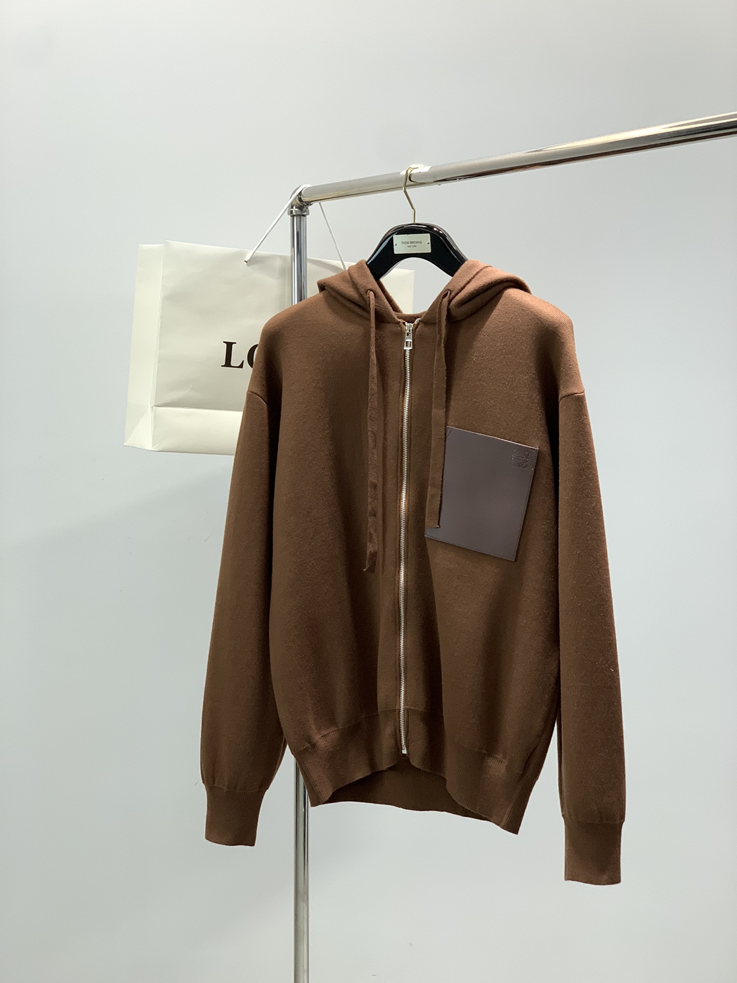 Loewe Knit Cardigan Hoodie – Stylish & Comfortable, Perfect for Winter